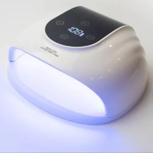 268W Blue LED Bead Intelligent Touch Screen Sensing Timer UV Art Nail Lamp Detachable Base with Rechargeable Battery