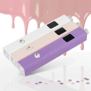 3WPortable No-Pain Digital Display Nail Lamp with Magnet and Faux LeatherPortable Nail LampNo-Pain Nail Lamp