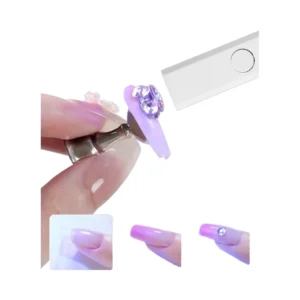 Professional Portable Cordless UV LED Nail Dryer Replaceable 3W Power Supply 365nm Wavelength Salon Art Gel Nail Lamp