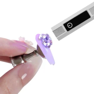 Wholesale Customizable USB LED Nail Dryer, LCD Display Screen, Portable and Fashionable Nail Art Single Finger Light