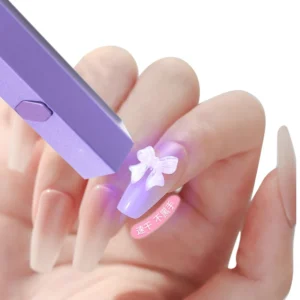 Wholesale Customizable USB LED Nail Dryer, LCD Display Screen, Portable and Fashionable Nail Art Single Finger Light