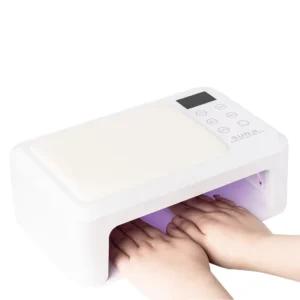 368W Dual Light Source UV LED Nail Lamp with Red/Blue Light Switch and Removable Base